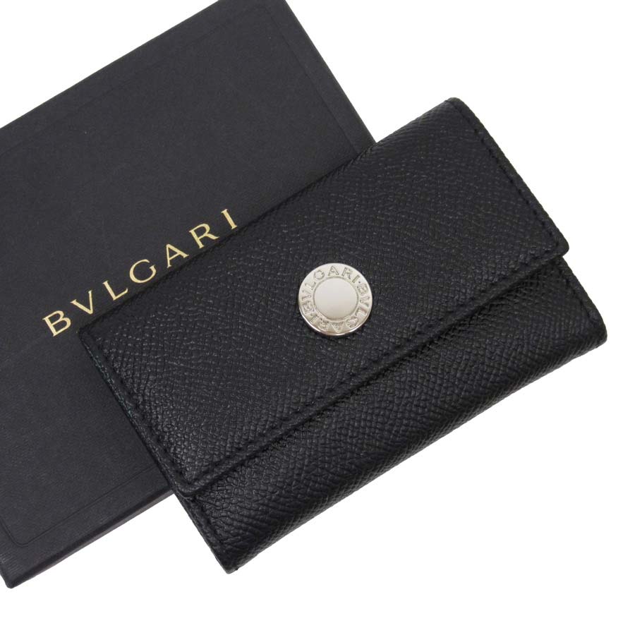 楽天市場 ブルガリ 6連キーケース ブラックxシルバー レザー Bvlgari レディース メンズ 中古 定番人気 T12030 ブランドバリュー