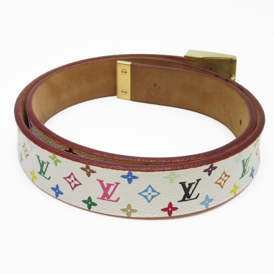 BrandValue: Louis Vuitton Louis Vuitton belt (80/32) monogram multi-sun Tulle キャレベルト: Bronn ...