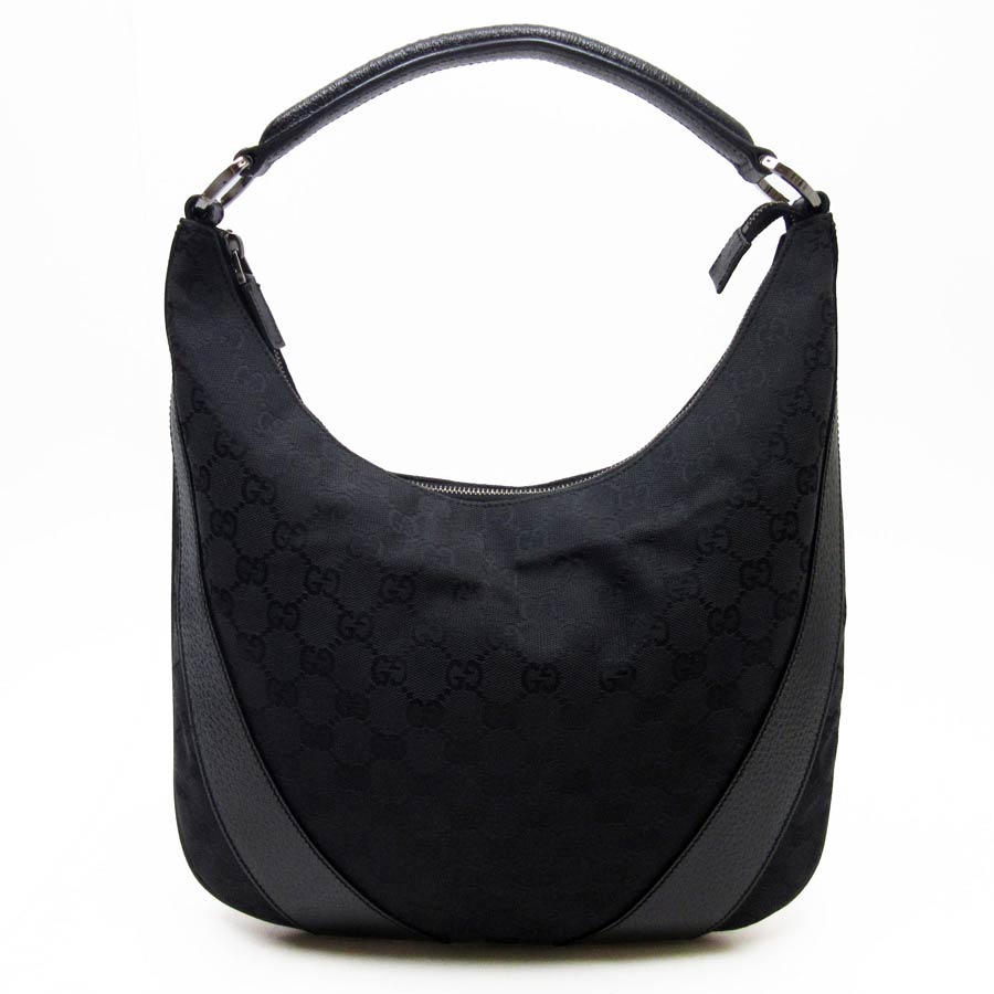 gucci shoulder bag black canvas