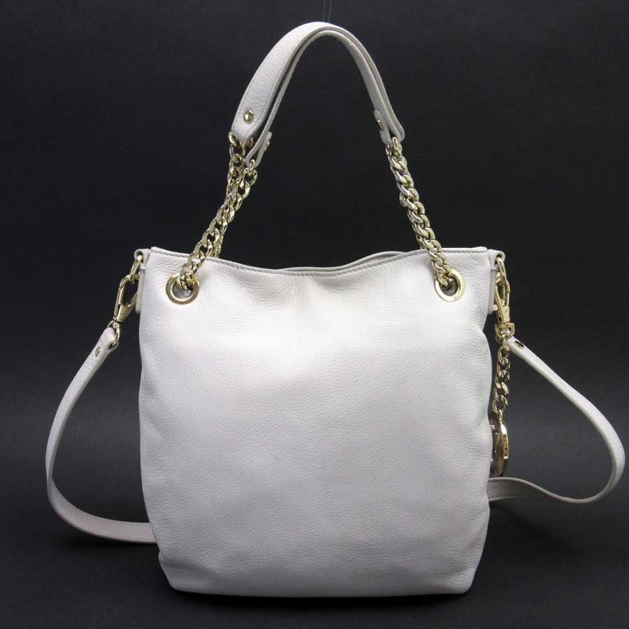 Used Michael Kors Handbags >> Michael Kors Michael Kors Handbag Shoulder Bag 2way Bag Ivory X Gold Leather Lady S T13323 Used Michael Kors Handbags >> Michael Kors Michael Kors Handbag Shoulder Bag 2way Bag Ivory X Gold Leather Lady S T13323