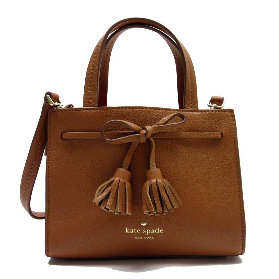 Take Kate Spade Handbag Slant Shoulder Bag 2way Ribbon Tassel Brown X Gold Leather Lady S T13936 Take Kate Spade Handbag Slant Shoulder Bag 2way Ribbon Tassel Brown X Gold Leather Lady S T13936