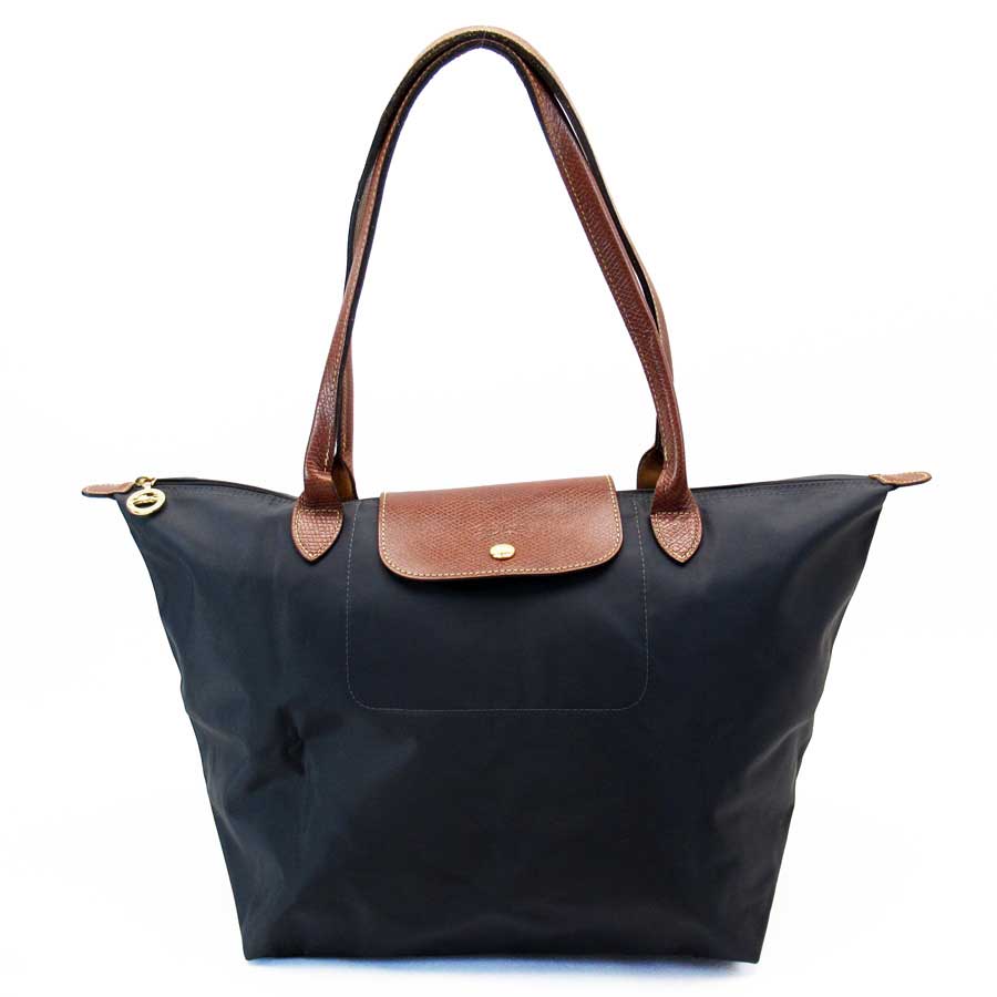 ロンシャン Longchamp ショルダーバッグ トートバッグ ル プリアージュ 船軍x赤銅色xゴールド ナイロンx皮革 レディース 値引商売物 中古 定番ポピュラリティー d Earthkitchen Ph