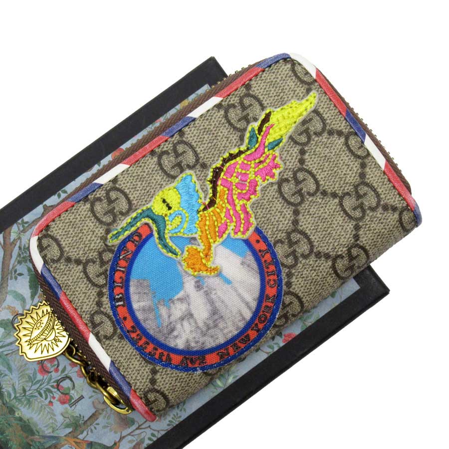 グッチ Gucci コインケース Gg 褐色系列 Pvcxなめし革 中古 定番人望 Ha Earthkitchen Ph