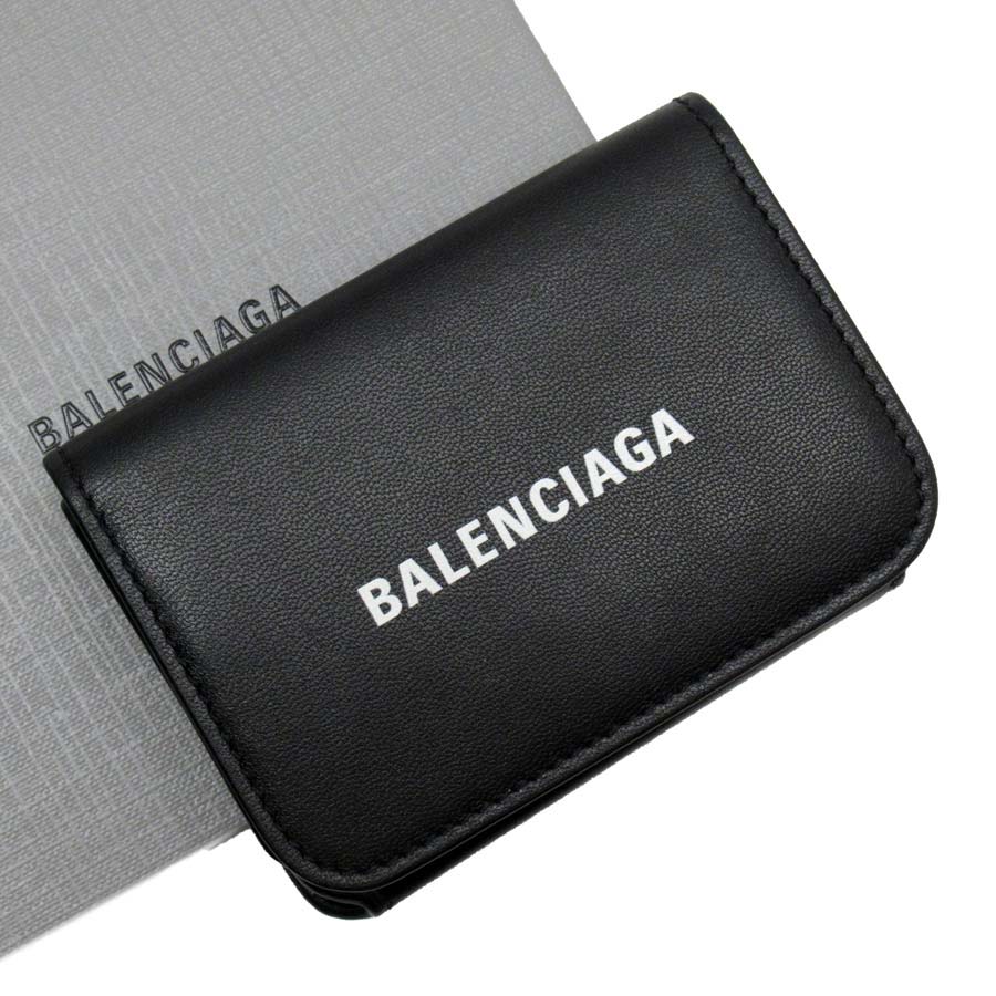 85％以上節約 バレンシアガ BALENCIAGA 三つ折り財布 ブラックx