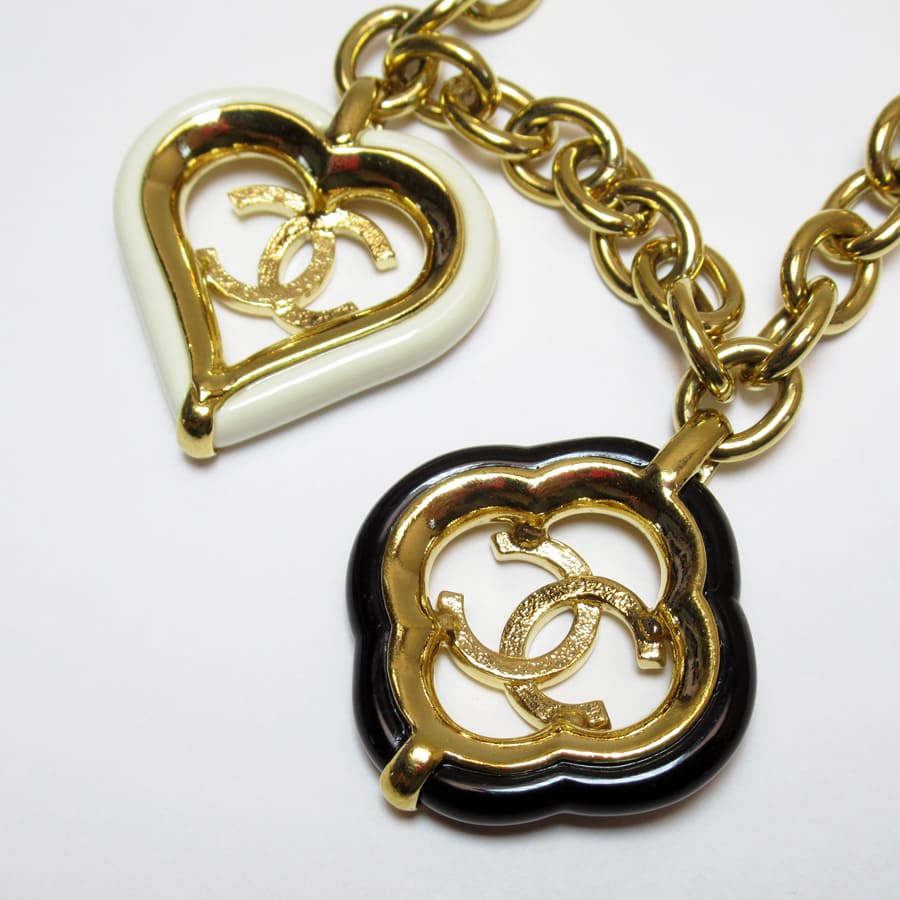 CHANEL シャネル ネックレス ココマーク ハート ゴールド ピンク 新品 
