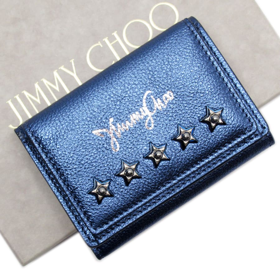 楽天市場】ジミーチュウ JIMMY CHOO 二つ折り財布 レザー ブラック