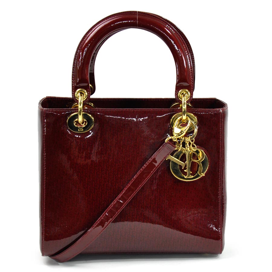 Dior Handbag Shoulder Bag 2way Wine Red Patent X Canvas Gold Metal Ings Constant Er Pority Lady S Dior Handbag Shoulder Bag 2way Wine Red Patent X Canvas Gold Metal Ings Constant Er Pority Lady S