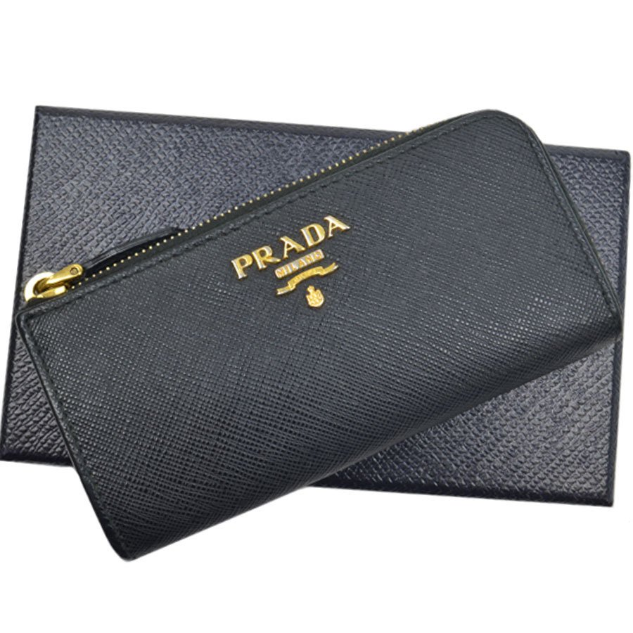 美しい プラダ Prada コインケース ブラックｘゴールド レザーｘ金属素材 キーケース キーリング付き レディース メンズ 中古 定番人気 K94a 高知インター店 Yantramstudio Com