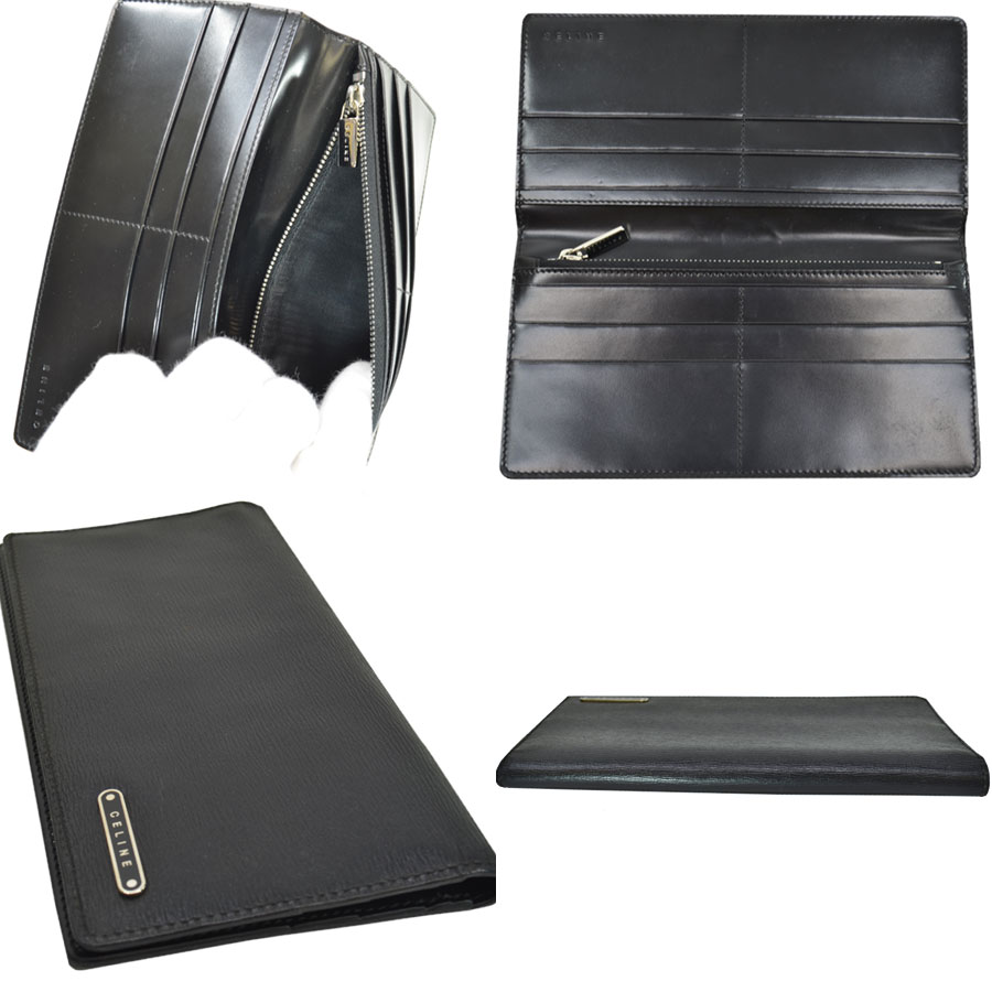 楽天市場 セリーヌ Celine 長財布 ブラック レザー 二つ折り メンズ 中古 定番人気 K9565a ブランドバリュー