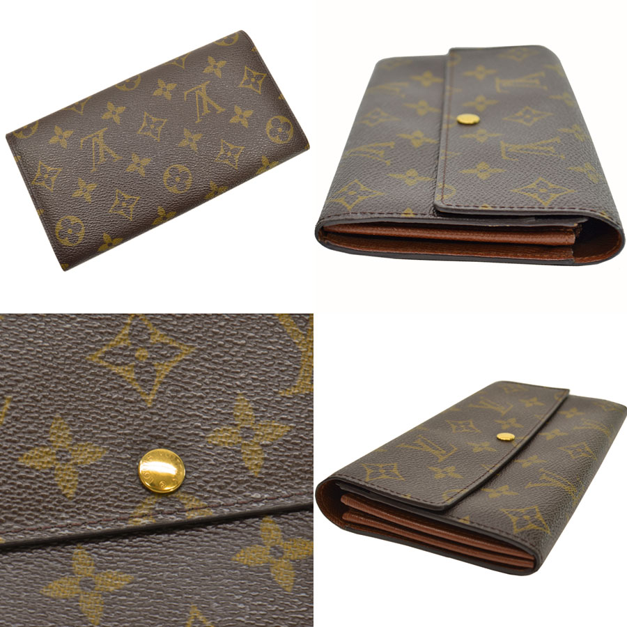 楽天市場 ルイヴィトン Louis Vuitton 二つ折り 長財布 モノグラム ポルトフォイユ サラ ブラウン モノグラムキャンバス レディース メンズ M 中古 定番人気 S0710 ブランドバリュー