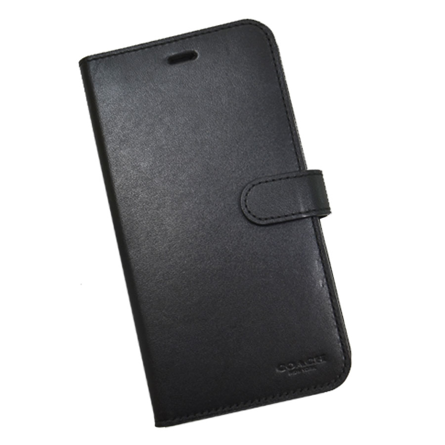 コーチ Coach Iphone6 7 8 Puls ケース ブラック レザー スマートフォンケース スマホケース レディース メンズ 中古 定番人気 Ka Novix Com