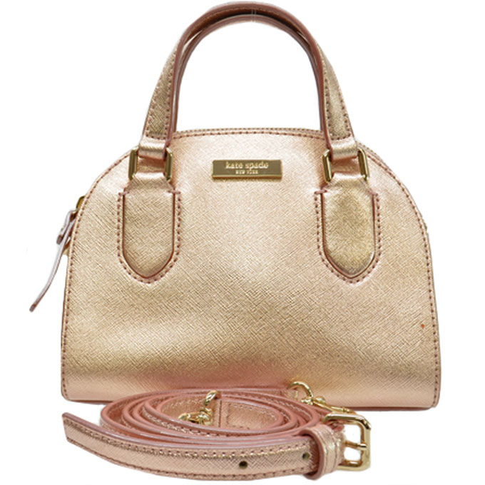 楽天市場 ケイトスペード Kate Spade バッグ ピンクゴールドｘゴールド レザーｘ金属素材 ハンドバッグ ショルダーバッグ レディース 中古 おすすめ K9998a ブランドバリュー