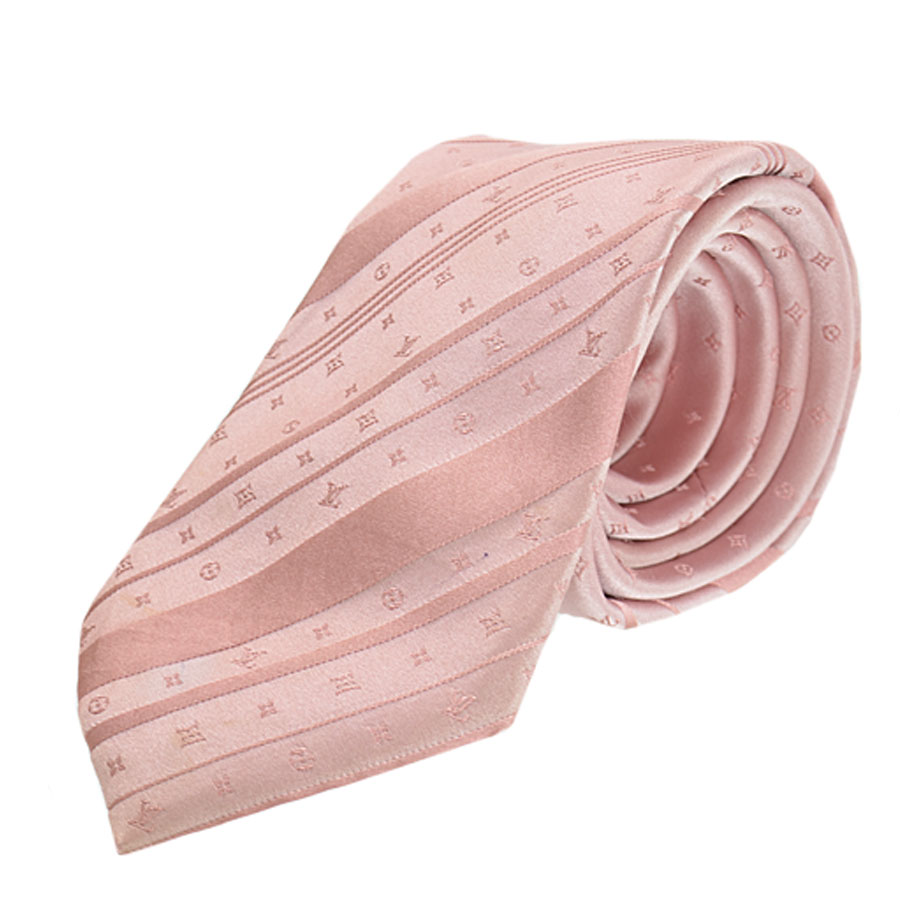 楽天市場 ルイヴィトン Louis Vuitton ネクタイ モノグラムフラワー ピンク シルク100 メンズ 中古 定番人気 ブランドバリュー