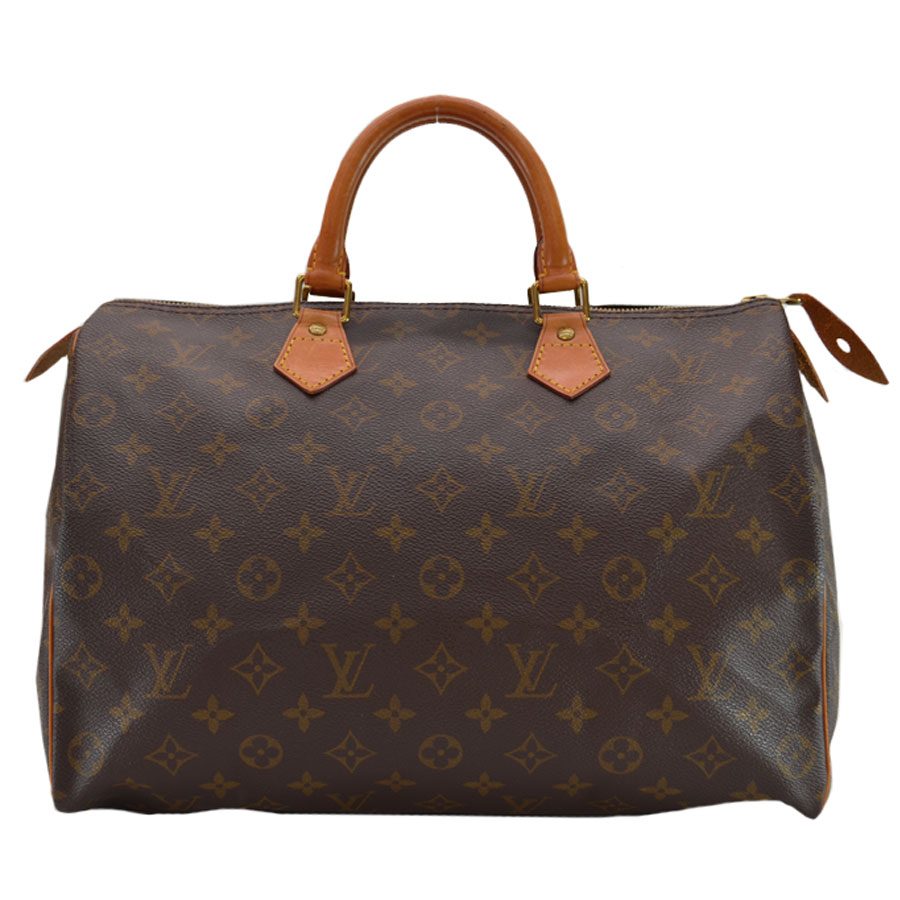 BrandValue: Louis Vuitton handbag monogram speedy 35 brown monogram canvas mini-Boston bag Louis ...
