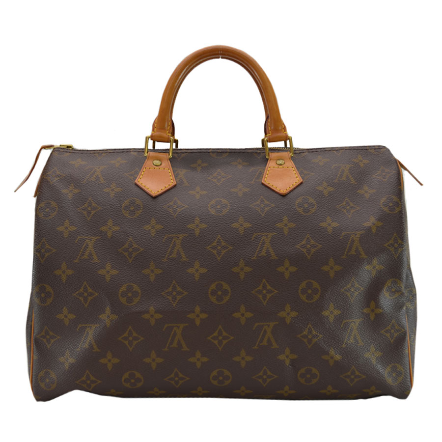 BrandValue: Louis Vuitton handbag monogram speedy 35 brown monogram canvas mini-Boston bag Louis ...