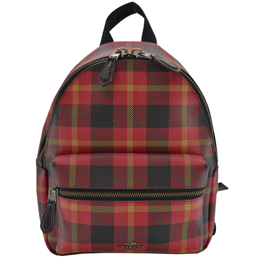 BrandValue: Coach COACH rucksack red x black PVCx nylon x leather backpack Lady&#39;s - r6491 ...