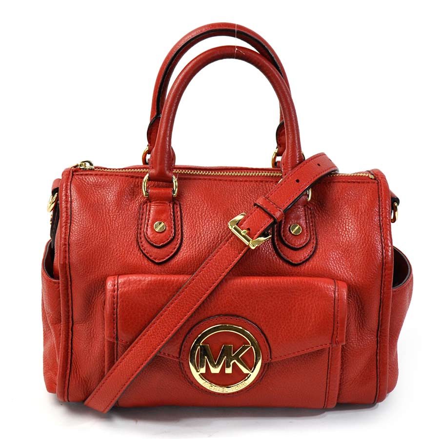 michael kors red handbag