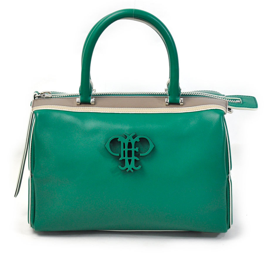 Brandvalue Emilio Putsch Pucci Handbag Shoulder Bag 2way Beautiful Article It Is Emilio Putsch Pucci Handbag Shoulder Bag 2way Lady Green Leather Used