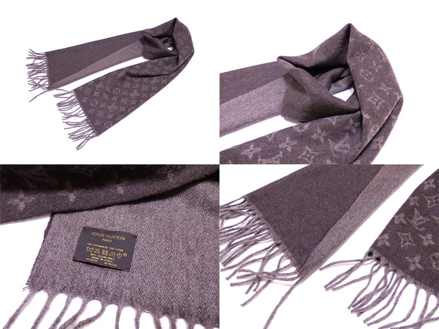 BrandValue: Louis Vuitton Louis Vuitton scarf monogram echarp monogram gradient brown 50% ...