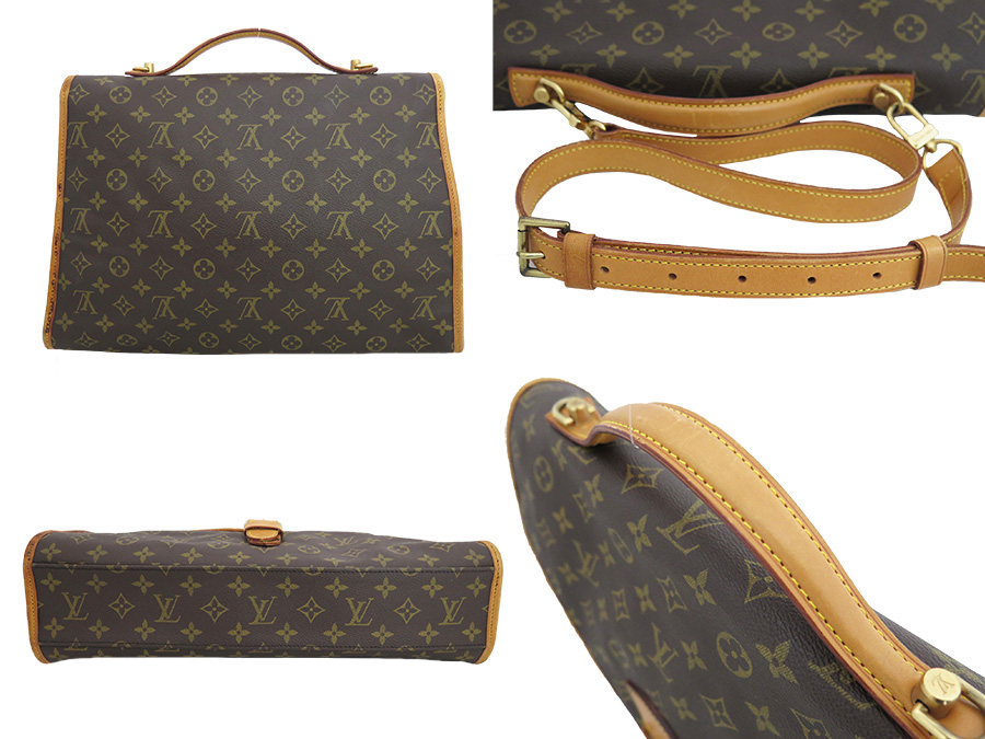 BrandValue: Louis Vuitton LOUIS VUITTON 2Way bag monogram Beverly brown x gold metal fittings ...