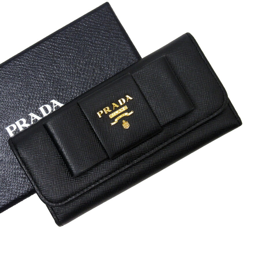 brandvalue | 日本樂天市場: 普拉達prada 6連鑰匙包黑色x黃金型推