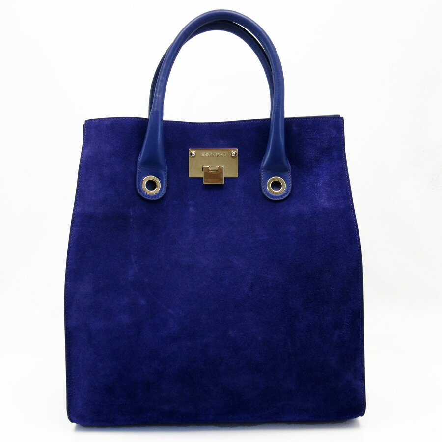 Brandvalue ジミーチュウ Jimmy Choo Handbag Tote Bag Riley Purple X ジミーチュウ Jimmy Choo Handbag Tote Bag Riley Purple X Gold Suede Calf Lady S H17318