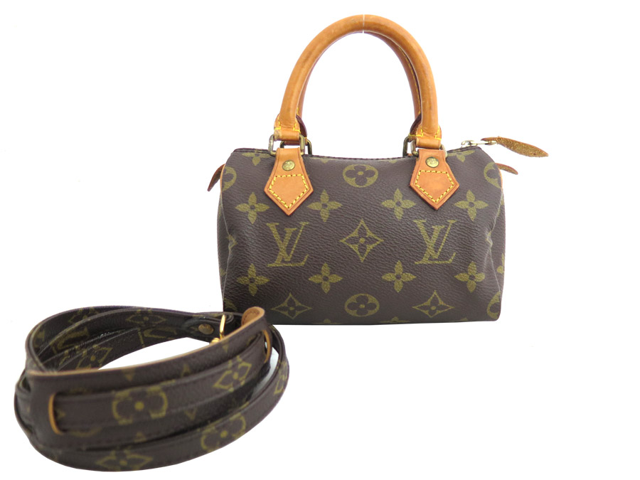 Louis Vuitton Bag Monogram Mini Sdy Brown X Gold Metal Ings Canvas Leather Shoulder Handbag Lady S