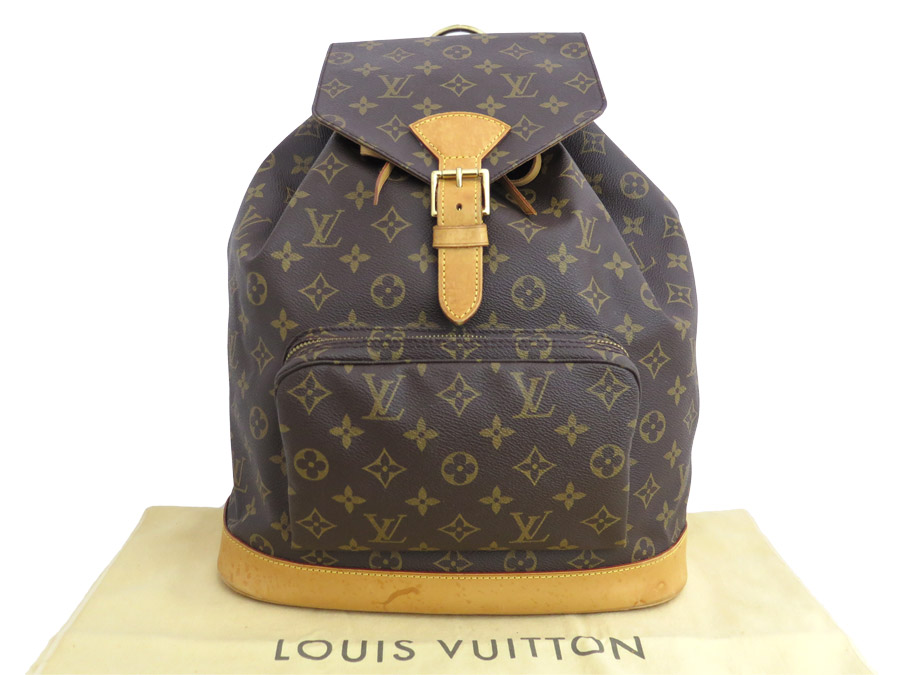 Louis Vuitton Rucksack Monogram Mon Pickpocket Gm Brown Canvas Backpack M51135 E36099 Louis Vuitton Rucksack Monogram Mon Pickpocket Gm Brown Canvas Backpack M51135 E36099