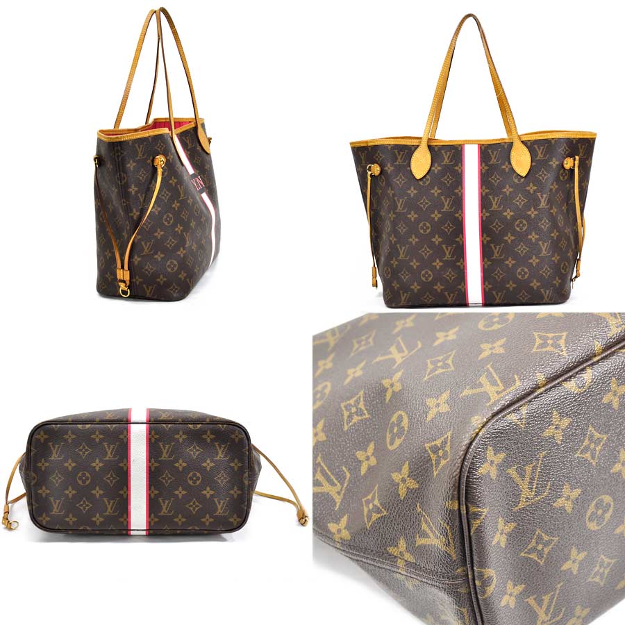 BrandValue: Louis Vuitton shoulder bag tote bag mon モノグラムネヴァーフル MM monogram brown x pink x white ...