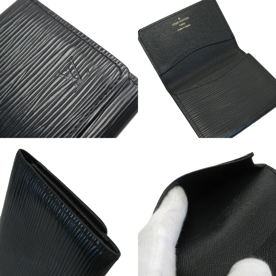 ルイヴィトン メンズ アンヴェロップ カードケース カルトドゥヴィジット エピレザー エピ エピ Louis 財布 ケース Vuitton レディース 名刺入れ メンズ ノワール M565 中古 定番人気 H ブランドバリュールイヴィトン エピ アンヴェロップ カルトドゥ
