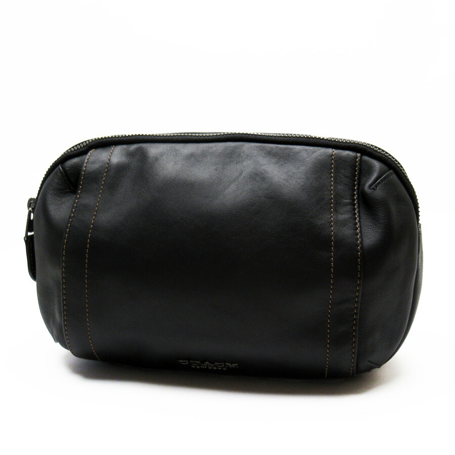 未精励 コーチ職 Coach 躯幹鞄 ま西車寄せ 黒ん坊 皮革 中古 Ha Earthkitchen Ph