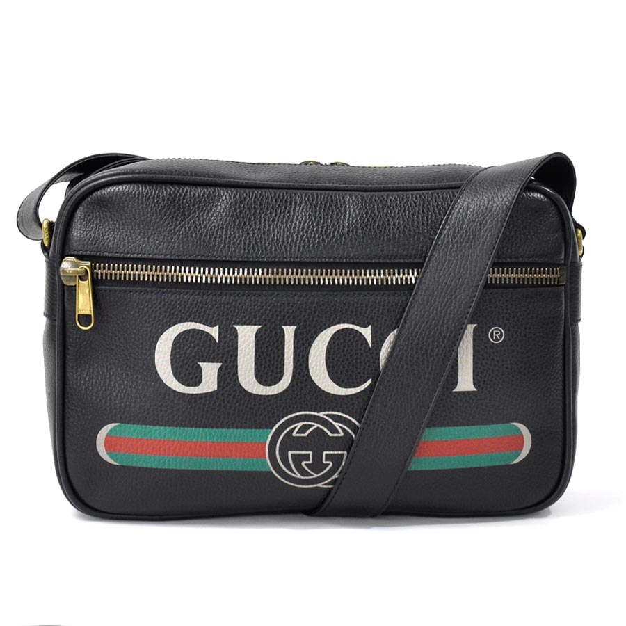 gucci print messenger bag