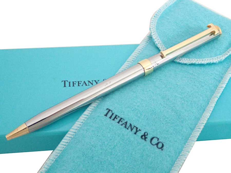 楽天市場 ティファニー Tiffany Co ボールペン シルバーｘゴールド 金属素材 筆記用具 インクなし レディース メンズ 中古 訳あり 9810 ブランドバリュー