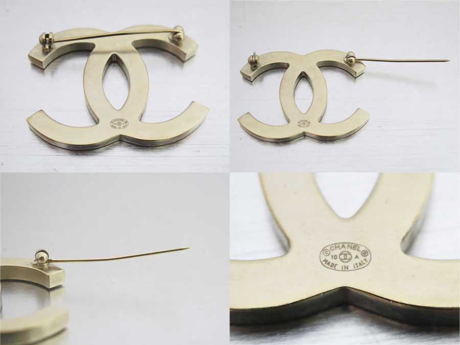 衝撃特価 シャネル 金属素材 シェル ココマーク イヤリング