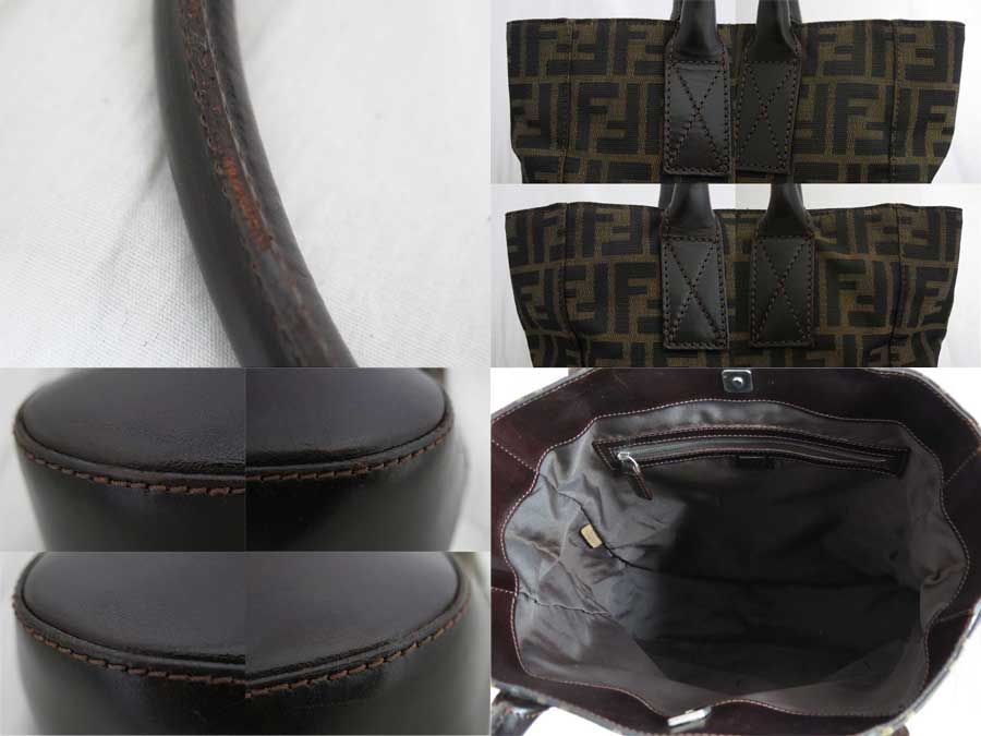 楽天市場 フェンディ Fendi バッグ ズッカ ブラウン キャンバスｘレザー トートバッグ ショルダーバッグ レディース 中古 おすすめ Ea ブランドバリュー