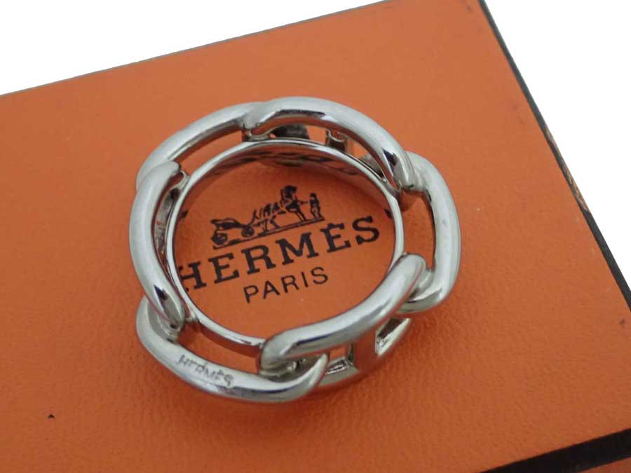 楽天市場 エルメス Hermes スカーフリング シェーヌダンクル シルバー 金属素材 スカーフリング チャーム レディース メンズ 中古 おすすめ Ea ブランドバリュー