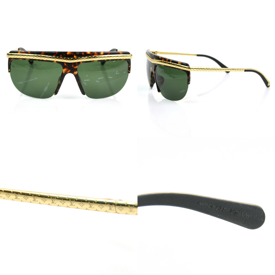 楽天市場 ルイヴィトン サングラス 61 14 135 モノグラム イージーライダー ゴールドｘブラックｘブラウン メタルｘアセテート Louis Vuitton レディース メンズ Z0977e 9d5 送料無料 中古 定番人気 R7034 ブランドバリュー
