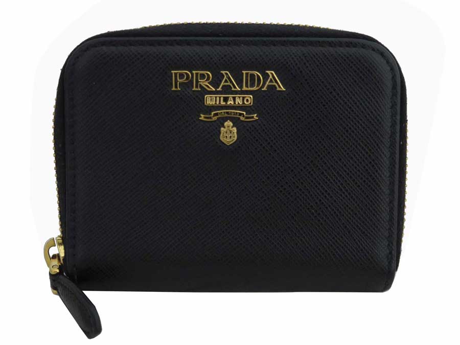 プラダ Prada コインケース ロゴ サフィアーノ ブラックxゴールド金具 レザー カードケース 小銭入れ レディース メンズ Ea 速くおよび自由な プラダ Prada コインケース ロゴ サフィアーノ ブラックxゴールド金具 レザー カードケース 小銭入れ レディース メンズ Ea 速くおよび自由な