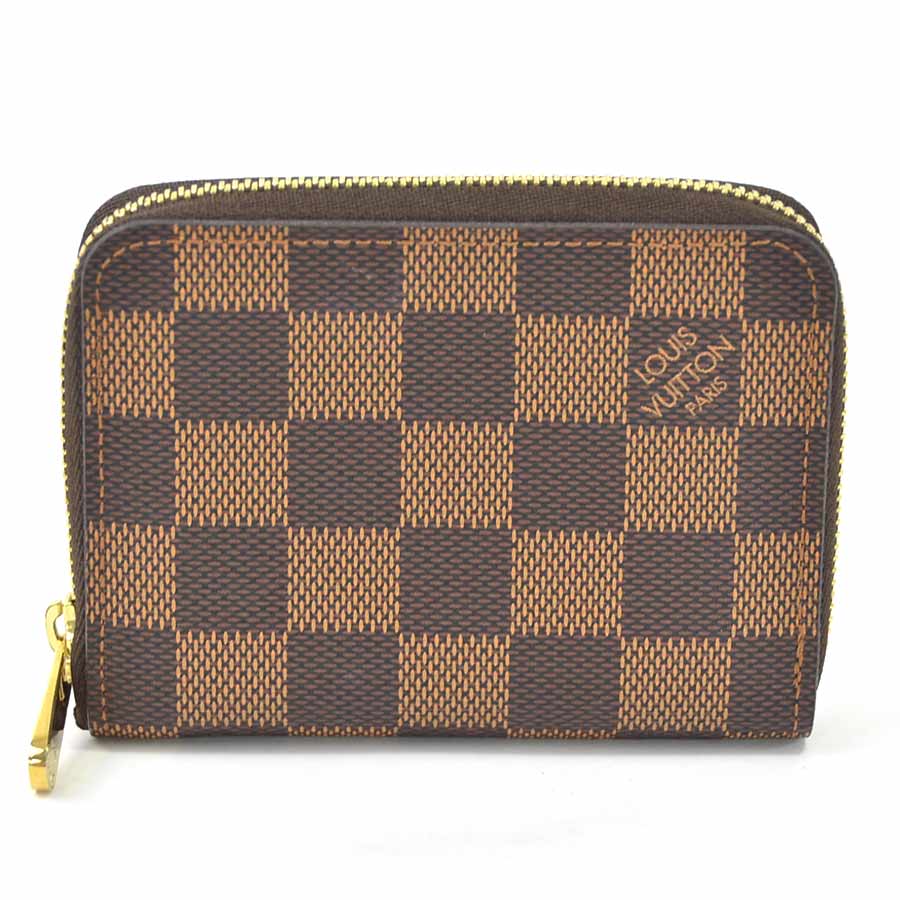 人気メーカー ブランド N メンズ レディース Vuitton Louis ダミエキャンバス ブラウン ジッピー コインパース ダミエ カードケース コインケース 美品 ルイヴィトン 送料無料 中古 Yb Yb