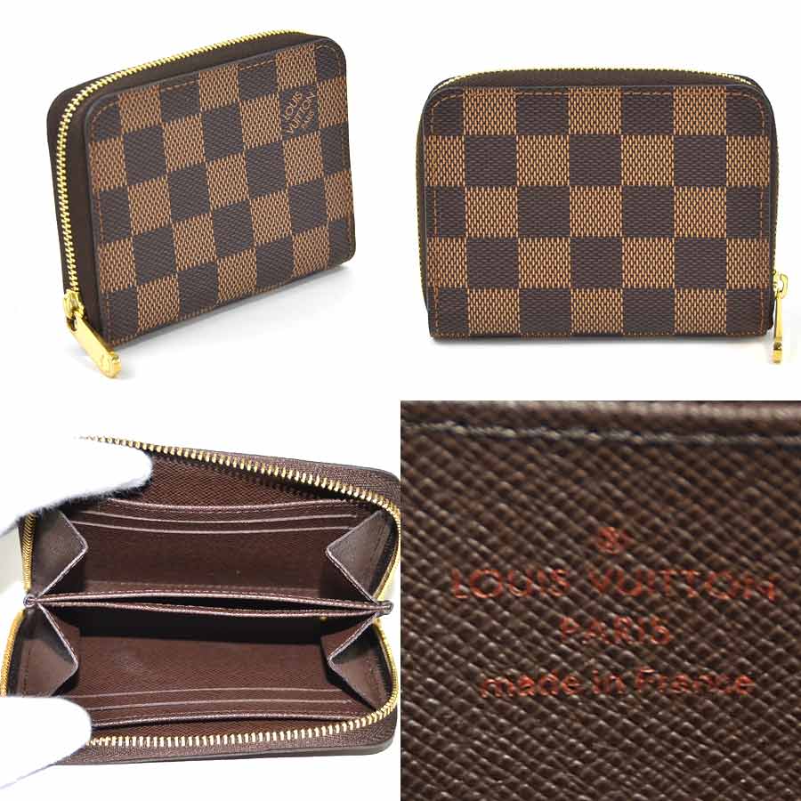 人気メーカー ブランド N メンズ レディース Vuitton Louis ダミエキャンバス ブラウン ジッピー コインパース ダミエ カードケース コインケース 美品 ルイヴィトン 送料無料 中古 Yb Yb