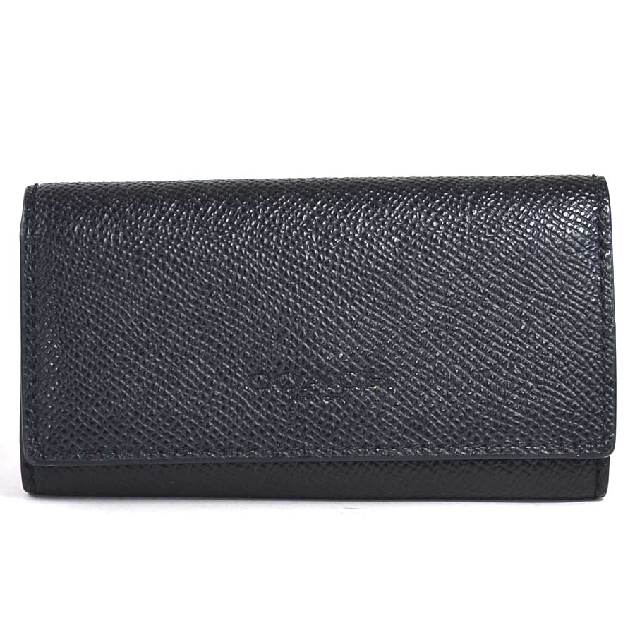 楽天市場 コーチ 4連キーケース ブラック レザー Coach レディース メンズ 中古 定番人気 Y ブランドバリュー