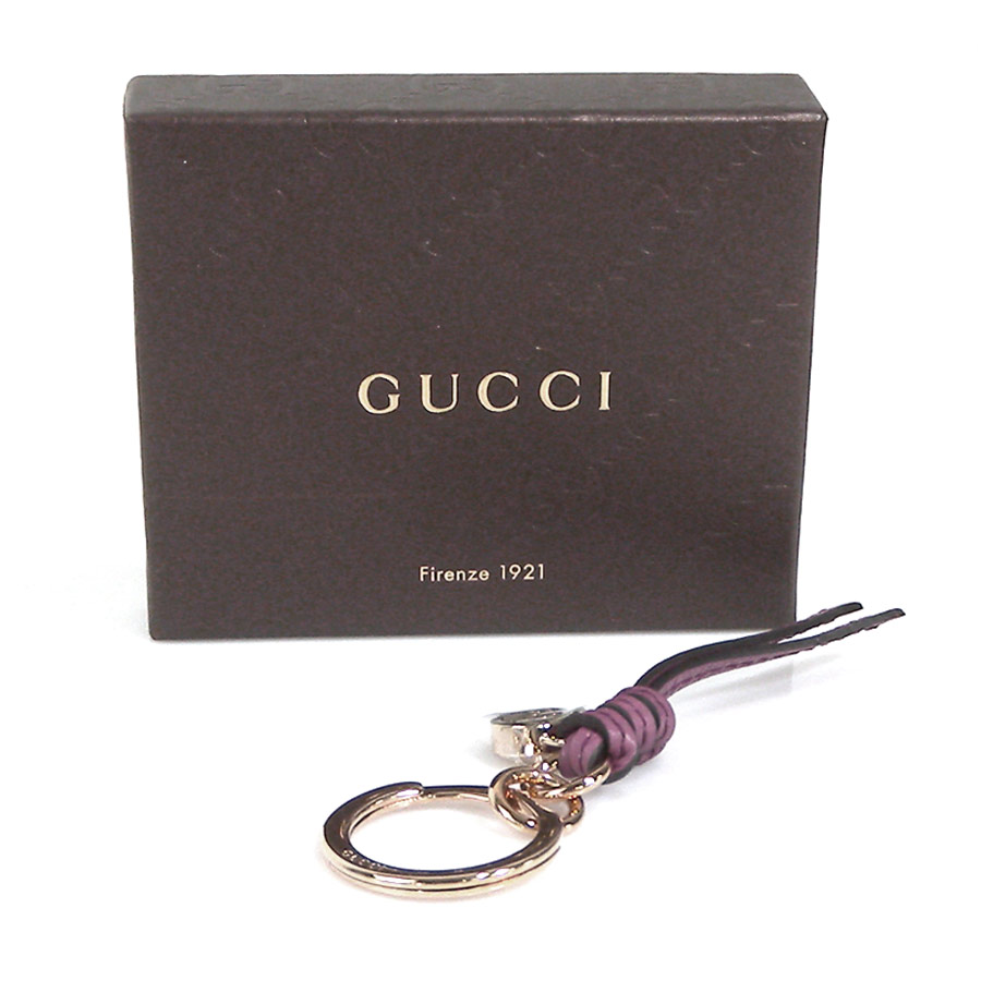 登場 キーリング Yaバッグ 小物 ブランド雑貨 キーリング メンズ キーホルダー Ggロゴ Ya キーホルダー キーケース グッチ 中古 キーホルダー Gucci Ya ブランドバリューグッチ レディース レザーx金属素材 中古