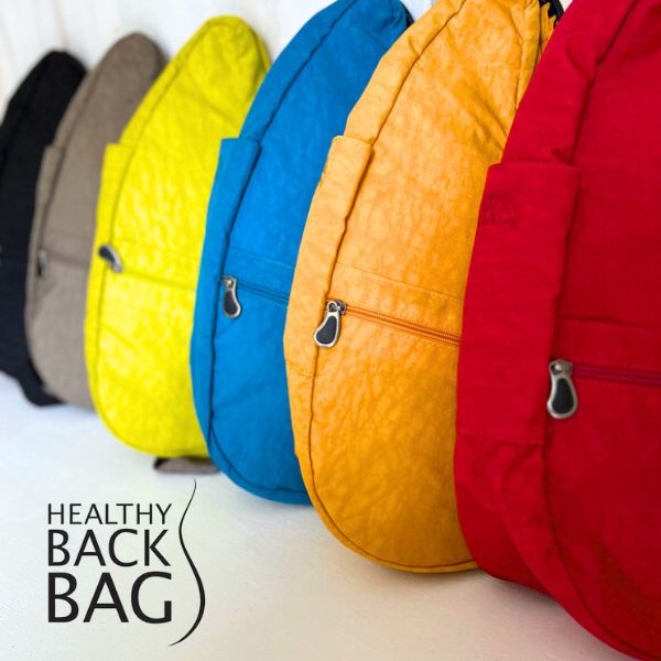 Healthy Back Bag (ヘルシーバックバッグ）テクスチャードナイロン S ショルダーバッグ リュック イギリス ポケット 多機能 ユニセックス 洗える 大容量　6303