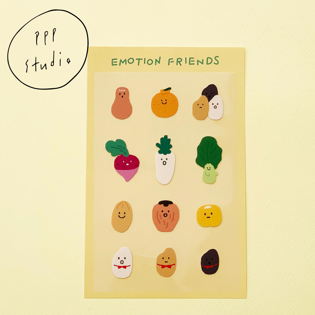 楽天市場 合計1 100円以上で送料無料 Pppstudio Emotion Friends Sticker ステッカー キャラクター レディース 韓国 韓国ブランド 韓国雑貨 シール 文具 ステーショナリー かわいい おしゃれ 日本 販売 Astore