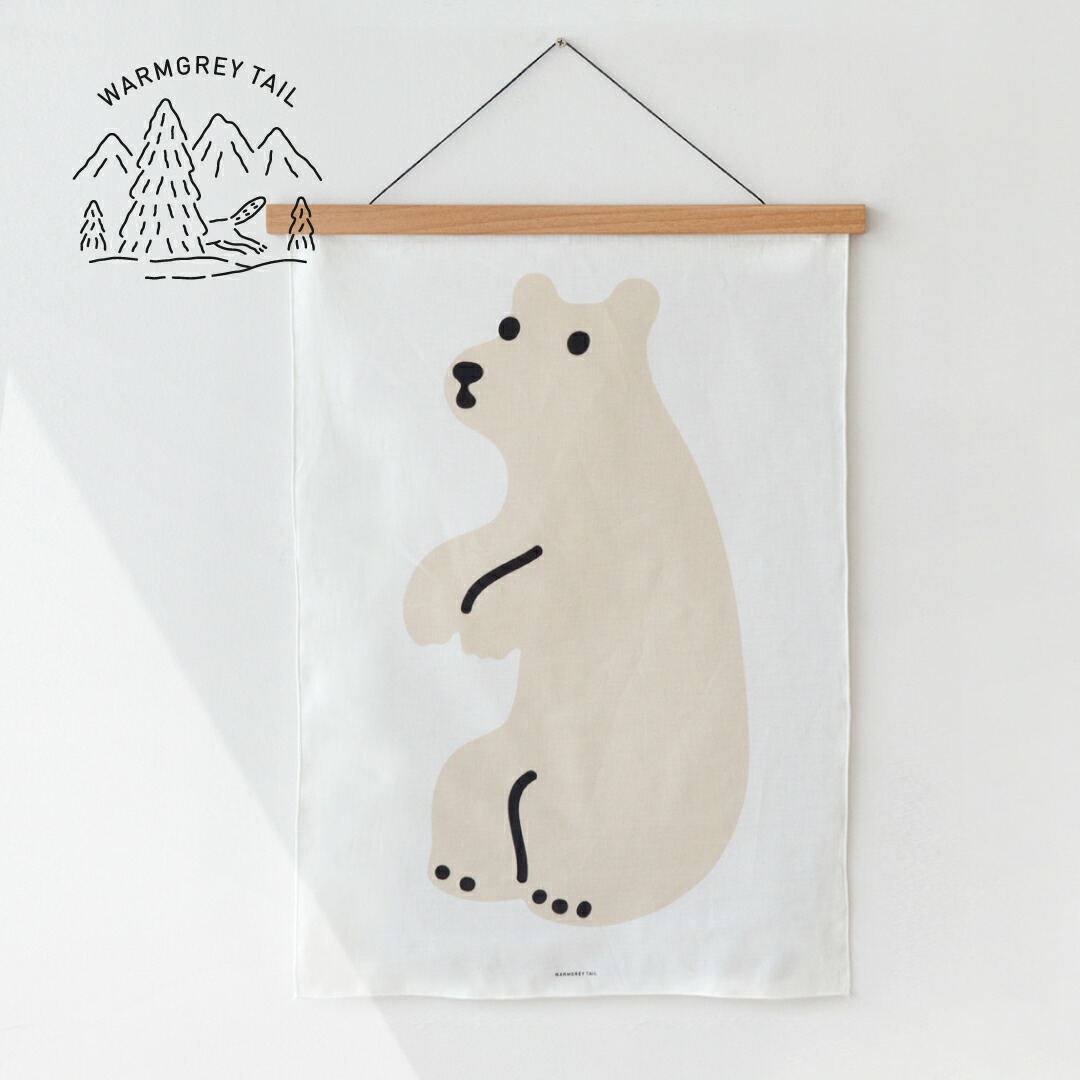 楽天市場】WARMGREYTAIL HUGGY BEAR FABRIC POSTER SMALL ファブリック