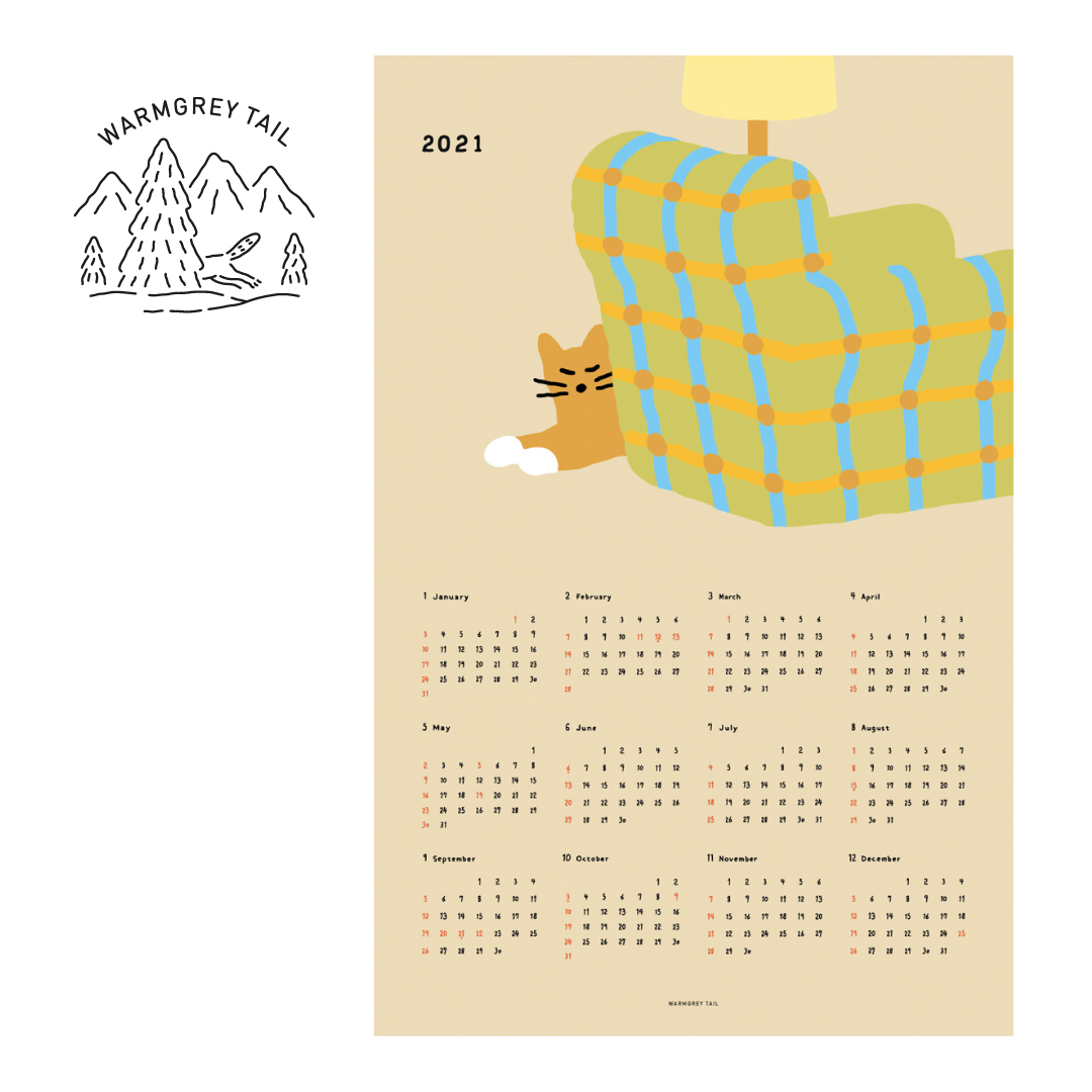 楽天市場 合計1 100円以上で送料無料 Warmgreytail 21 Posetr Calendar 壁掛けカレンダー カレンダー 韓国 ブランド アート シンプル イラスト オフィス 雑貨 かわいい おしゃれ 日本 販売 Astore