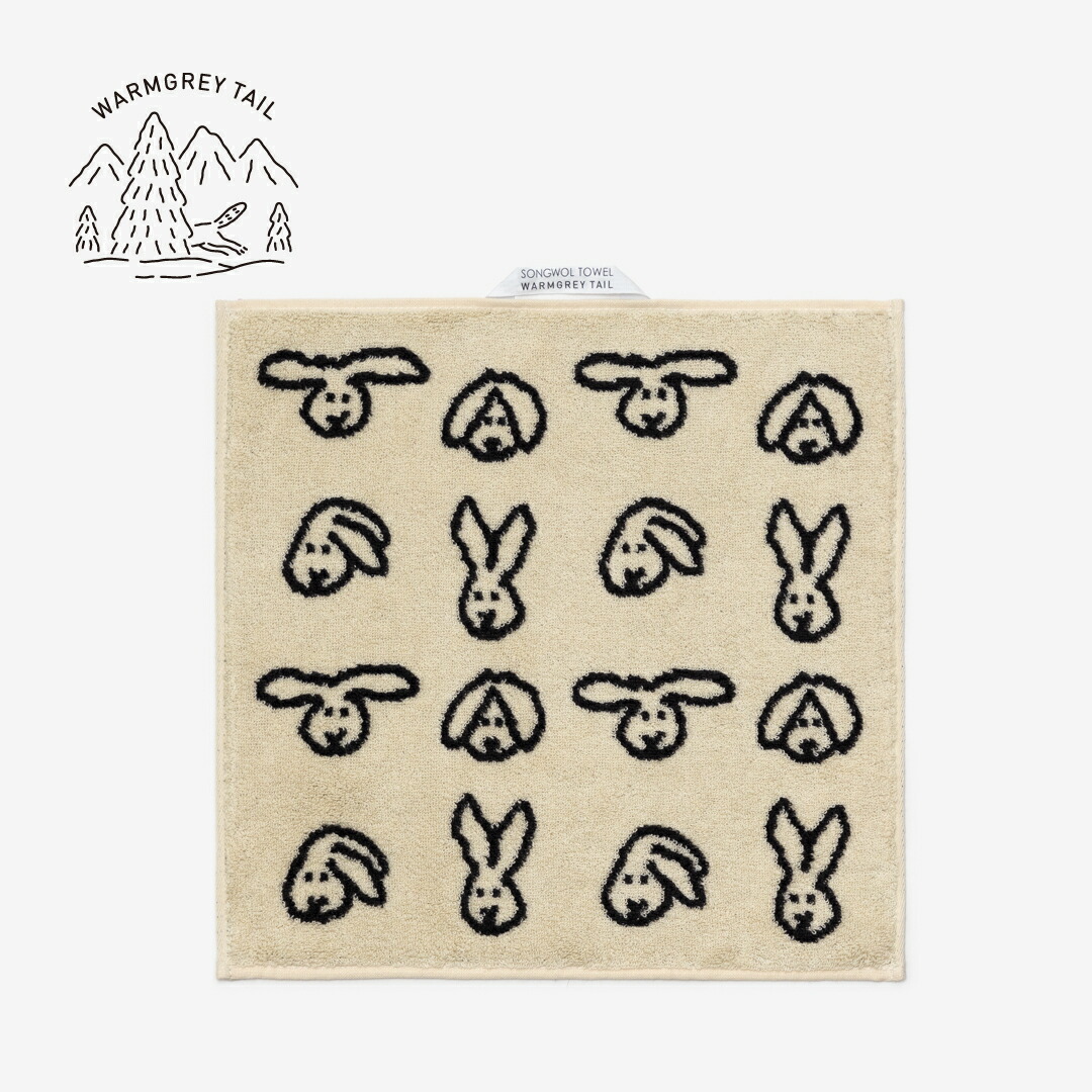 楽天市場】【NEW】WARMGREYTAIL BUNNY BUNNY HAND TOWEL PINK