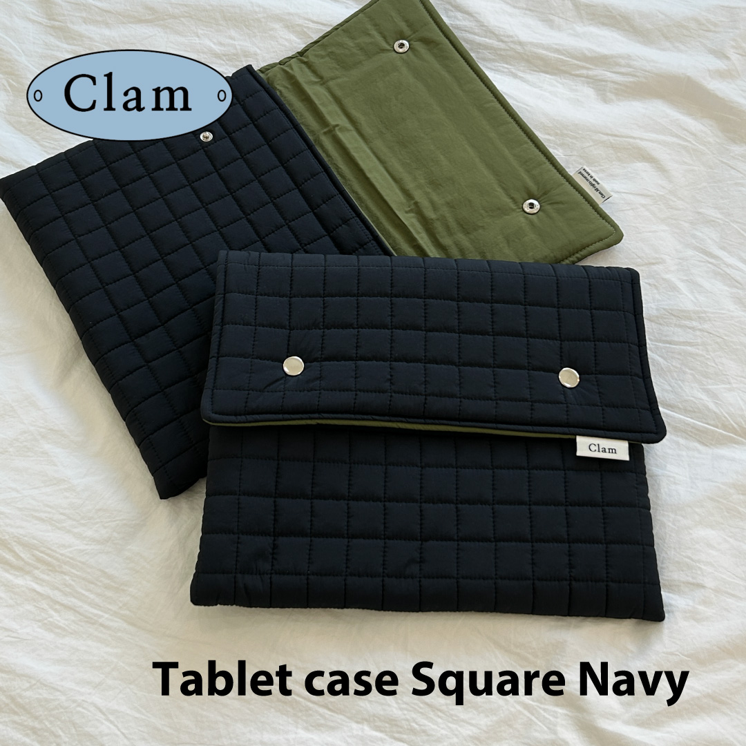 楽天市場】【Clam正規販売店】ClamTablet case Quilting light beige