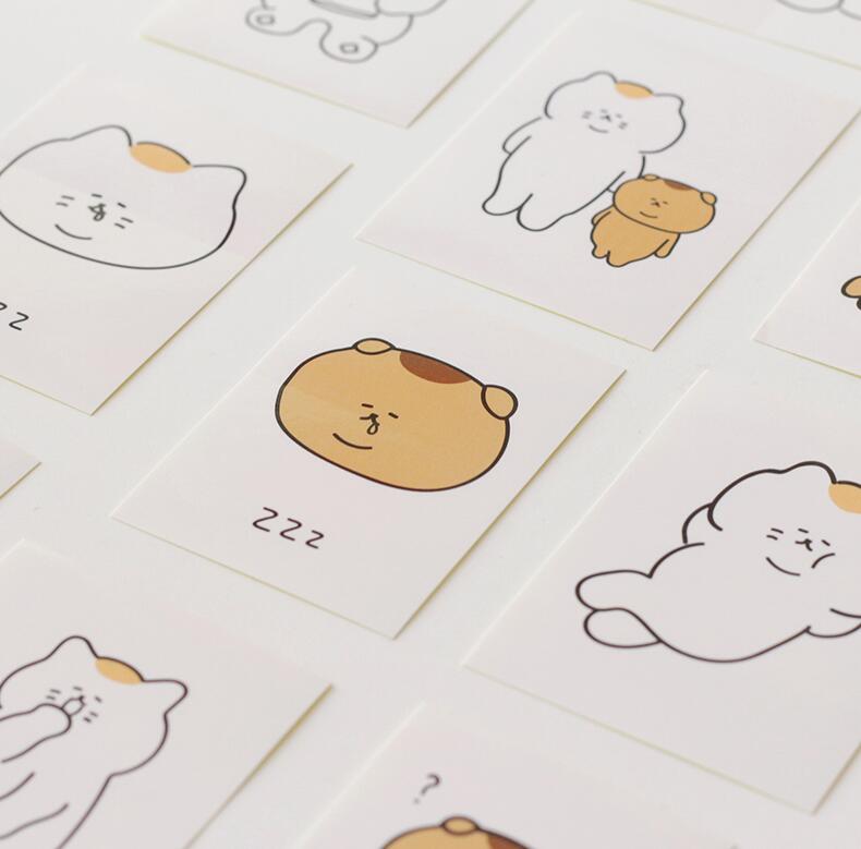 楽天市場 合計1 100円以上で送料無料 3months Lazy Sticker Pack ステッカー ウオン ブー キャラクター 猫 ネコ ねこ レディース 韓国ブランド 韓国雑貨 ステーショナリー シール かわいい おしゃれ 日本 販売 Astore
