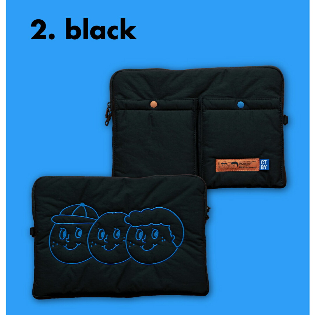 オーロリーデイ　パソコンケース　13inc black 黒　韓国 O,LD! X Sweetch Laptop pouch 13インチ 14インチ 15インチ 16インチ